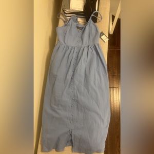 long blue dress